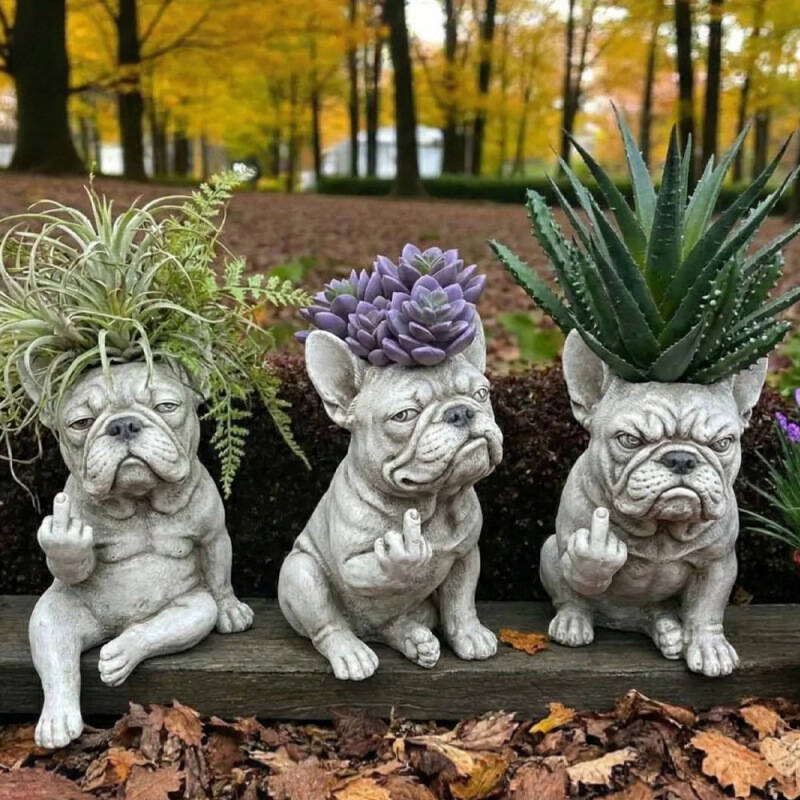 🐶Boston Terrier Planter — Instantly Infuse Your Plants with Personality 🌿